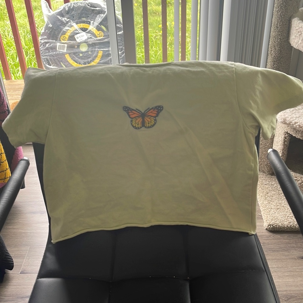 Butterfly brandy Melville crop top